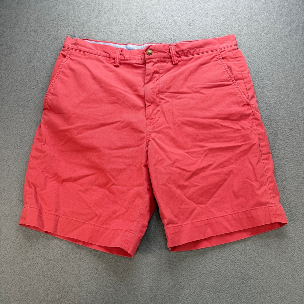 Polo Ralph Lauren Stretch Classic Fit Chino Shorts Mens 34 Pink Cotton Twill